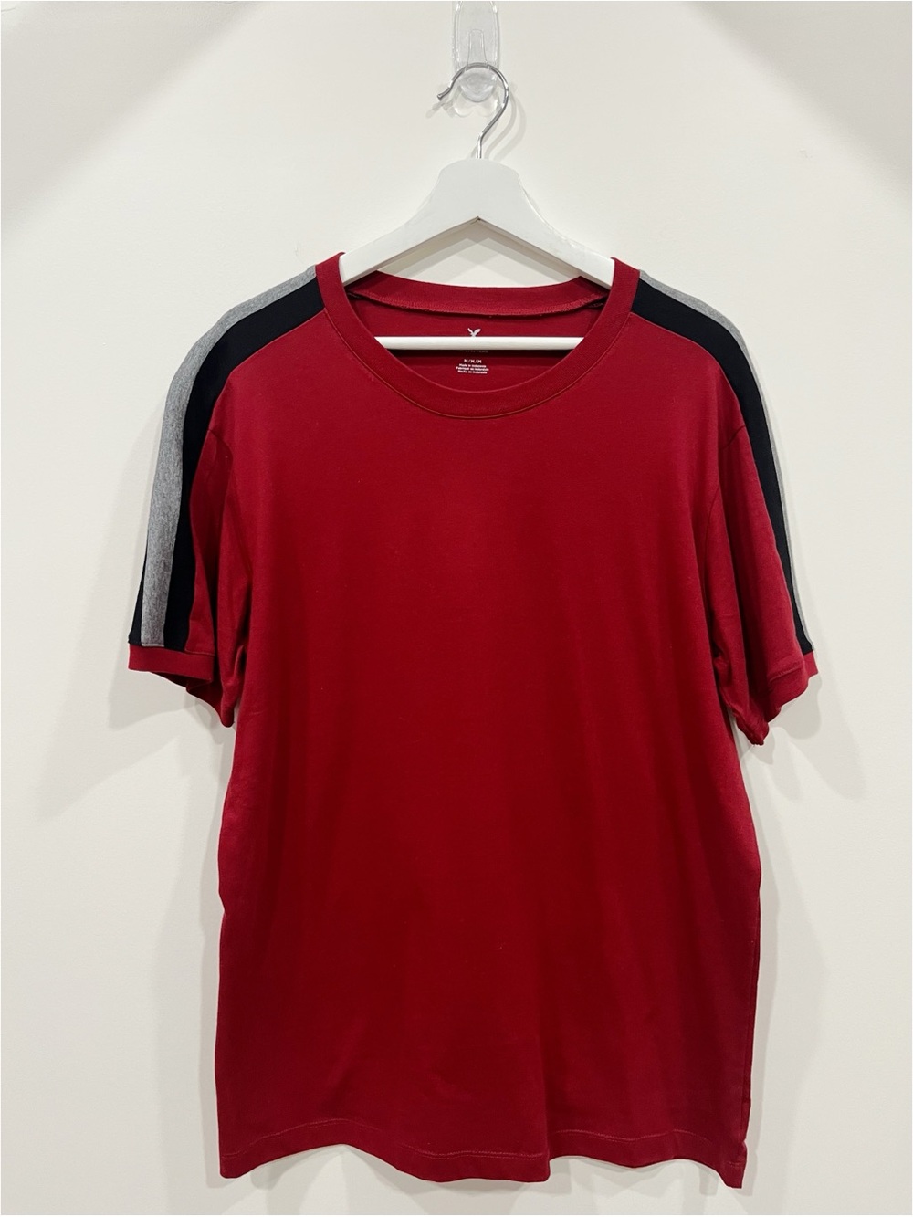 AE American Eagle Men’s Striped Sleeve Shirt
